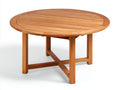 Tavolo da giardino - Legno massello - 160x160x75 cm - Teak naturale - Stile classico