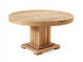 Tavolo da giardino - Legno massello - 150x150x75 cm - Teak naturale - Stile classico