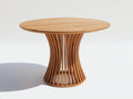 Tavolo da giardino - Legno massello - 155x155x78 cm - Teak naturale - Stile moderno
