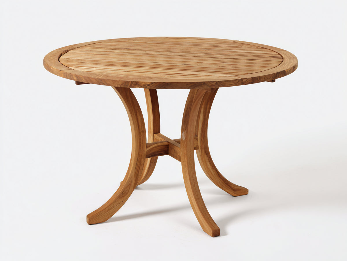 Tavolo da giardino - Legno massello - 140x140x75 cm - Teak naturale - Stile classico