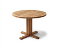 Tavolo da giardino - Legno massello - 135x135x75 cm - Teak naturale - Stile classico